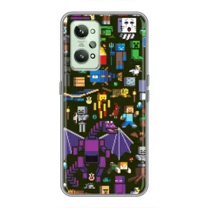 Чохол Майнкрафт на Realme GT2 (AlphaPrint) Minecraft (Колаж Майнкрафт)