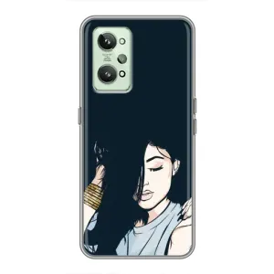 Чохол з друком для Realme GT2 - (Мода) (AlphaPrint) (Гарна дівчина)