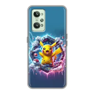 Чохол з Пікачу на Realme GT2 (Лого Пікачу)