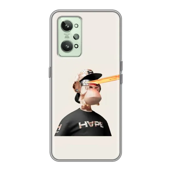 Чехол с принтом «обезьяна NFT в очках» для Realme GT2