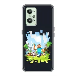 Чохол Майнкрафт на Realme GT2 (AlphaPrint) Minecraft (персонажі Minecraft)