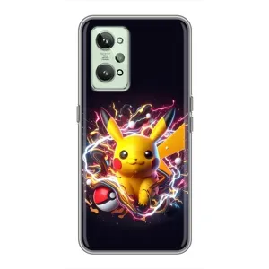 Чохол з Пікачу на Realme GT2 (Пікачу з м'ячем)