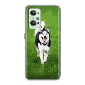 Чохол з Хаскі Realme GT2 - (AlphaPrint) (Радісний Хаскі)