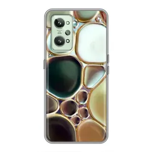 Мраморний чехол на Realme GT2 (VPrint) (Радужний Мрамор)