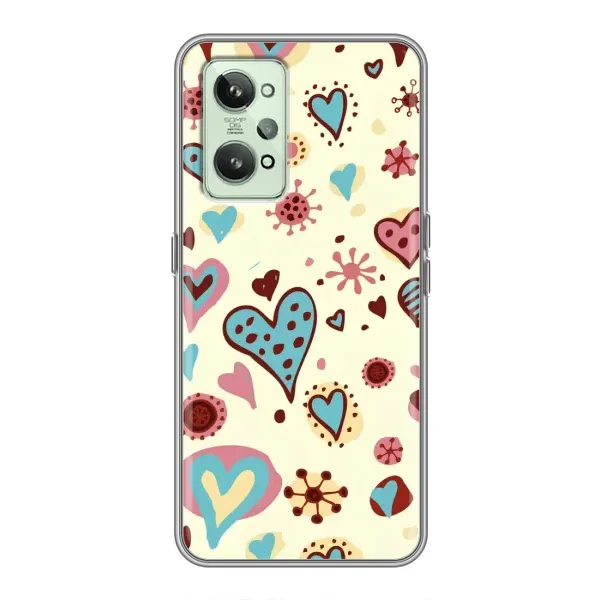 Чехол с принтом «Сердечки» для Realme GT2