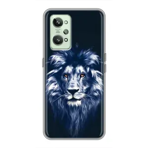 Чохол з картинкою ЛЕВ для Realme GT2 (VPrint) (Синій Лев)