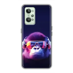 Чохол з Мавпами Realme GT2 - (AlphaPrint) (Стильна мавпа)