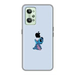 Чохол з принтом Стіч на Realme GT2 (Stitch apple)