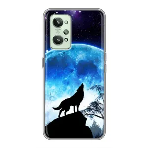Захисні чохли для РеалМі ГТ2 (AlphaPrint) (ХІТ продаж) ВОВК (Вовк на місяць)