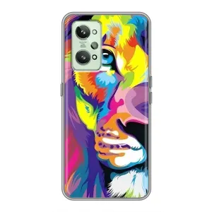 Чохол з картинкою ЛЕВ для Realme GT2 (VPrint) (Яскравий Лев)
