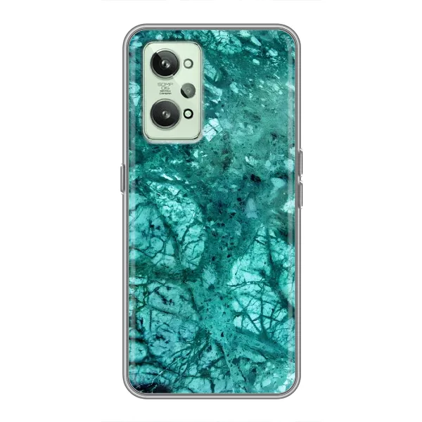 Чохол з принтом «Зелений мрамор» для Realme GT2
