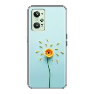 Чохли з квітами для Realme GT2 (VPrint) (Жовта квітка)