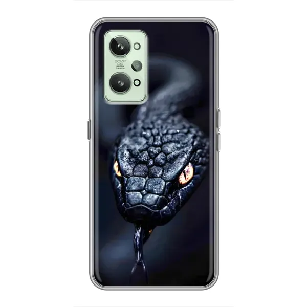 Чехол с принтом «Черная змея» для Realme GT2
