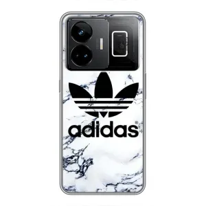 Чехлы Адидас для Realme GT3 (AlphaPrint) (Адидас на мраморе)