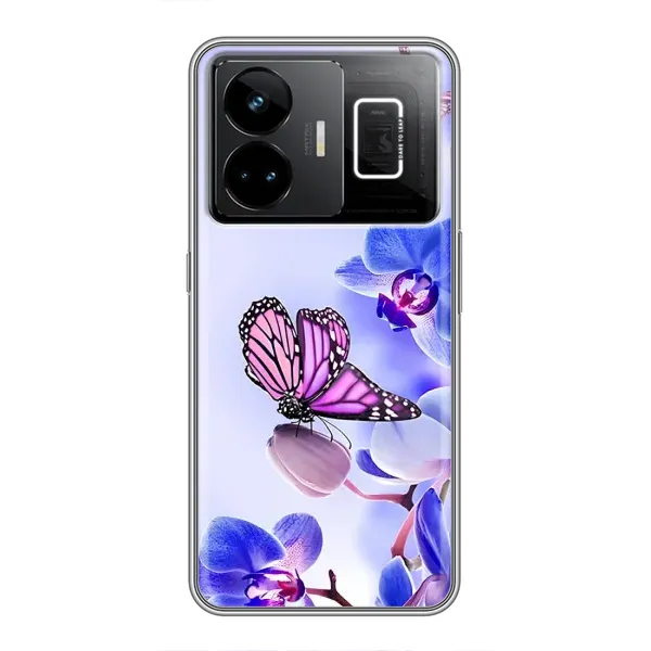 Чехол с принтом «Бабочка на цветочке» для Realme GT3
