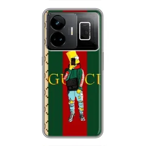 Бренднові Чохли для Realme GT3 - (PREMIUMPrint) (Барт ГУЧЧІ)