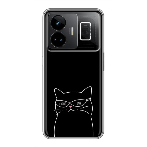 Чохол з принтом «Байдужий кіт» для Realme GT3