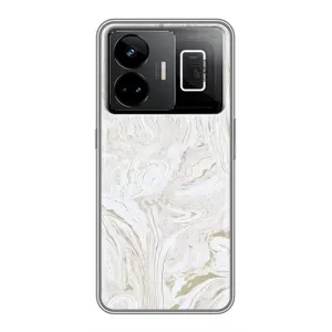 Мраморный чехол на Realme GT3 (VPrint) (Белый мрамор)