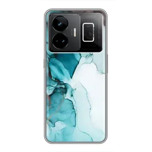 Чехол с принтом «Бирюзовый мрамор» для Realme GT3