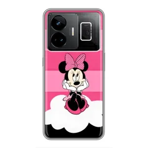 Эксклюзивный чехол для Realme GT3 (AlphaPrint - Мультяшные) (Девочка Maus)