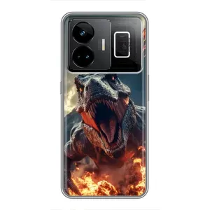 Чохол з картинкою 'Хижаки' для Realme GT3 (Вогняний динозавр)
