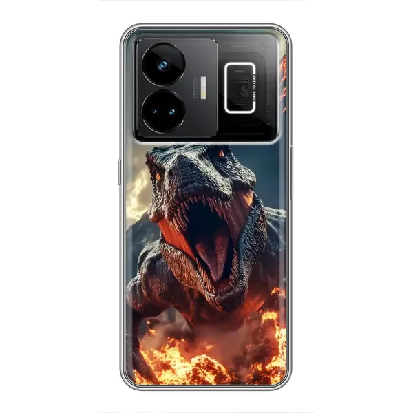 Чохол з принтом «Вогняний динозавр» для Realme GT3 Чохол з принтом «Вогняний динозавр» для Realme GT3
