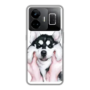 Чохли з собаками для Realme GT3 (VPrint) (Радісний Хаскі)