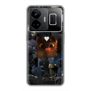 Чехол как приручить дракона на Realme GT3 (Дракон коллаж)