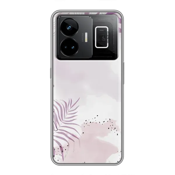 Чехол с принтом «Фиолетовые листья» для Realme GT3
