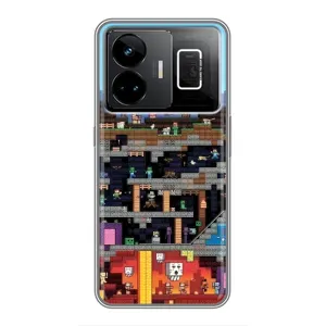 Чехол Майнкрафт на Realme GT3 (AlphaPrint) Minecraft (фон Minecraft)