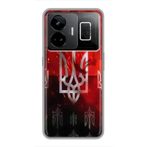 Украинские Чехлы для Realme GT3 с картинкой УПА (AlphaPrint) (ГЕРБ УПА)