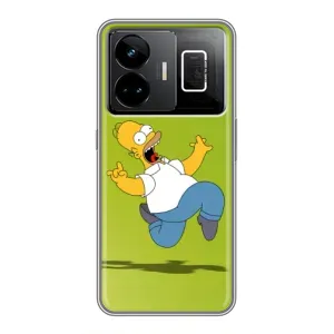 Чехол с Симпсонами для Realme GT3 (VPrint) (Гомер Симпсон)