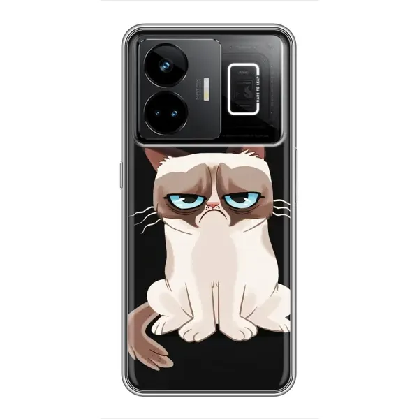 Чохол з принтом «Сумний кіт» для Realme GT3