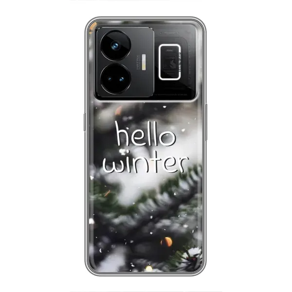 Чехол с принтом «Hello winter» для Realme GT3