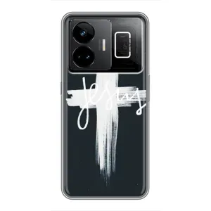 Чехол для Realme GT3 (AlphaPrint) - (Христианские) (Иисус)