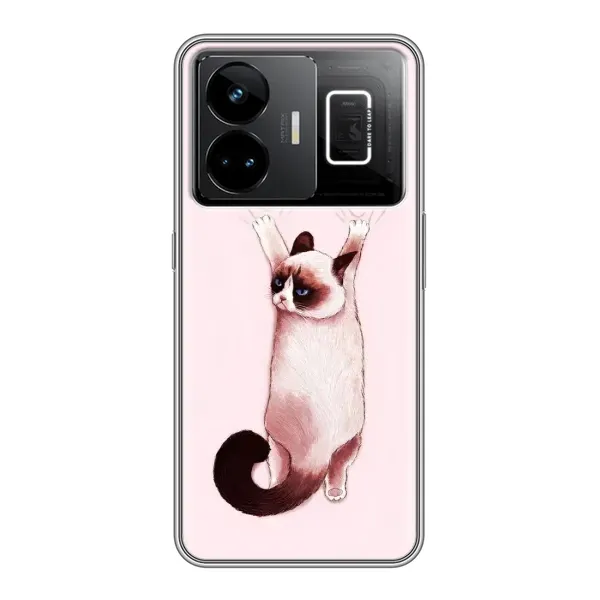 Чохол з принтом «Котик падає» для Realme GT3