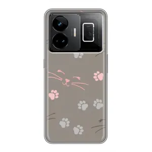 Чохол з малюнком кіт на Realme GT3 (Лапи і вуса)