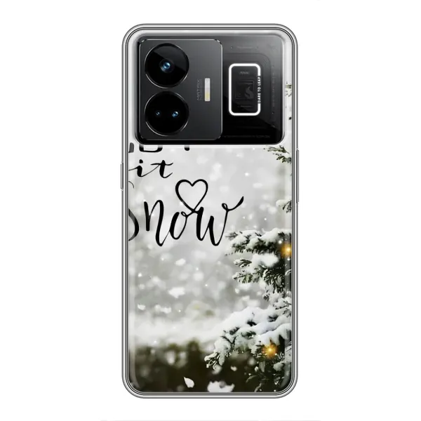 Чехол с принтом «Let it snow» для Realme GT3