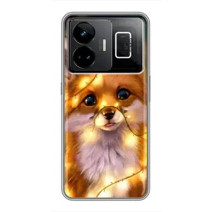 Чохли з картинкою Лисичка для Realme GT3 (VPrint) (Лисичка в гірляндах)