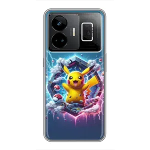Чохол з Пікачу на Realme GT3 (Лого Пікачу)