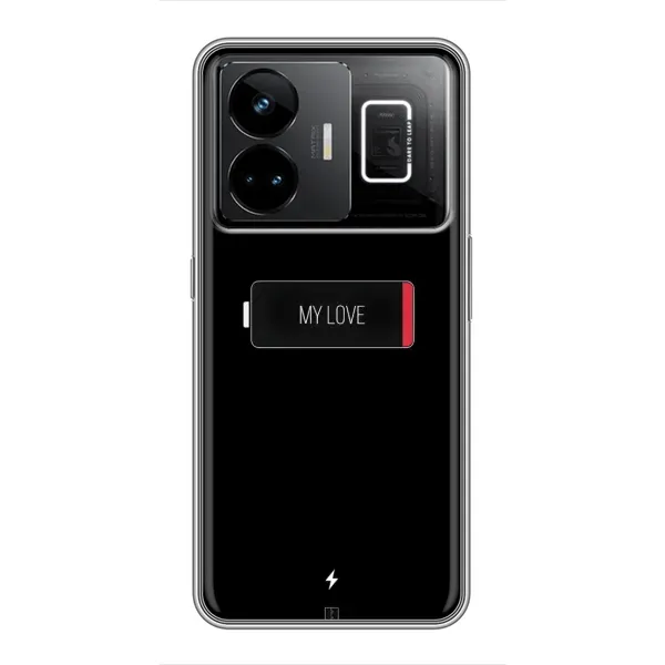 Чохол з принтом «Love battery» для Realme GT3