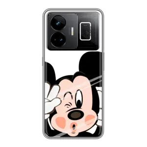 Эксклюзивный чехол для Realme GT3 (AlphaPrint - Мультяшные) (Маус Микки)