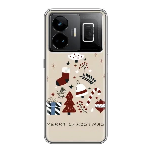 Чохол з принтом «Merry Christmas» для Realme GT3