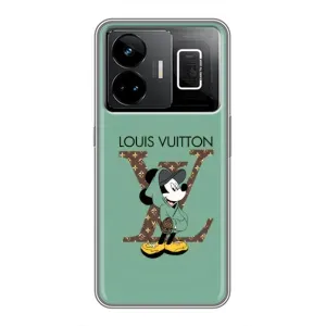 Чехлы Луи Витон для Realme GT3 (AlphaPrint - LOUIS VUITTON) (Микки Маус LV)