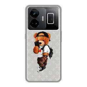 Бренднові Чохли для Realme GT3 - (PREMIUMPrint) (Ведмедик Луі)