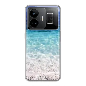 Силиконовый чехол с КАРТИНКАМИ лето для Realme GT3 (AlphaPrint) (Море)
