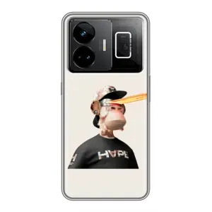 Чехлы с Обезьянами NFT для Realme GT3 (AlphaPrint) (обезьяна NFT в очках)