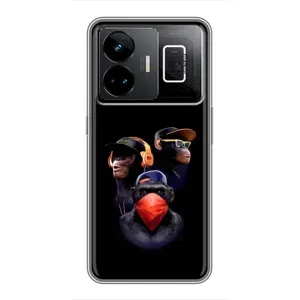 Чохол з Мавпами Realme GT3 - (AlphaPrint) (Три мавпи)