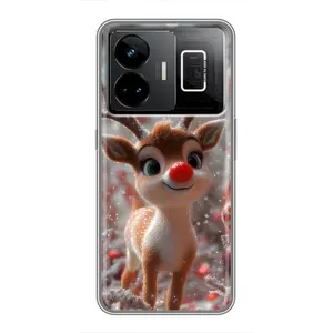 Яскравий чохол для Realme GT3 з Зимові Оленята