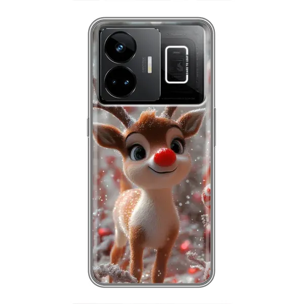 Чехол с принтом «Олень с носом» для Realme GT3